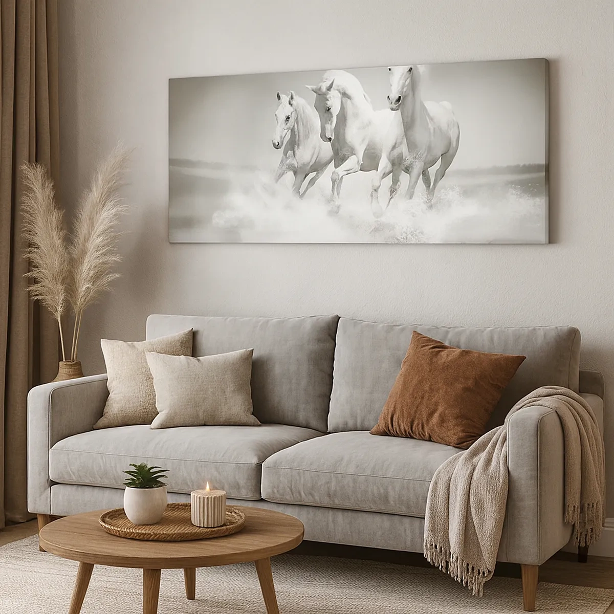 Bild auf Leinwand - Leinwandbild - Weißer Wahnsinn - 30x30 cm