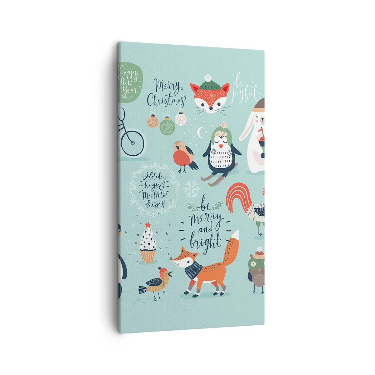 Bild auf Leinwand - Leinwandbild - Möge es immer Weihnachten sein! - 45x80 cm