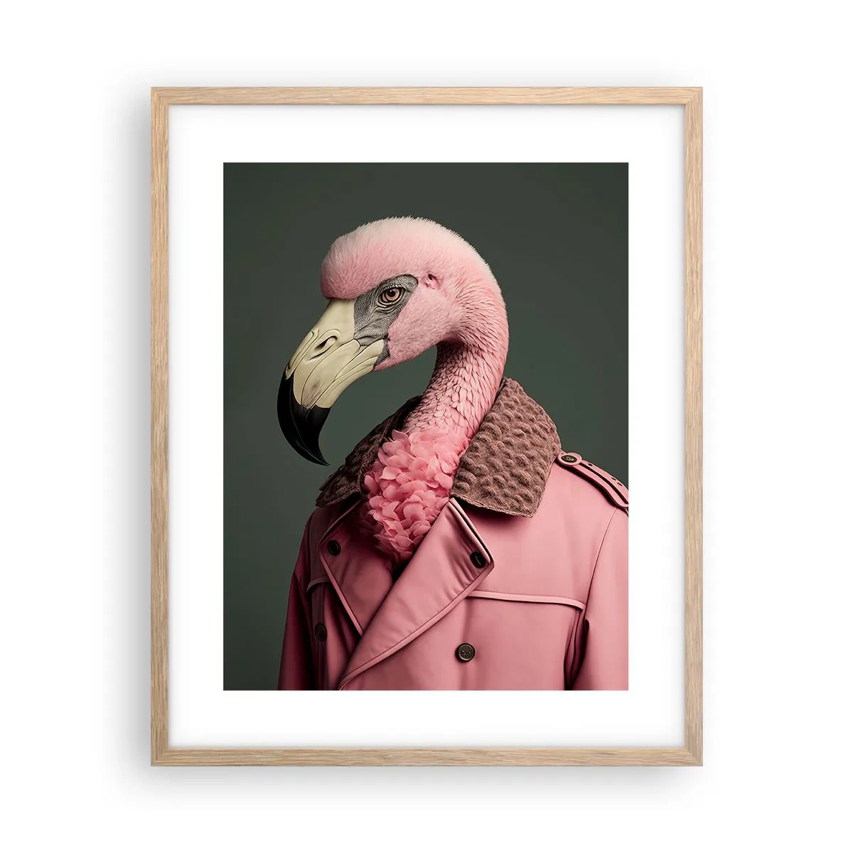 Poster in einem Rahmen aus heller Eiche - Echte Eleganz - 40x50 cm