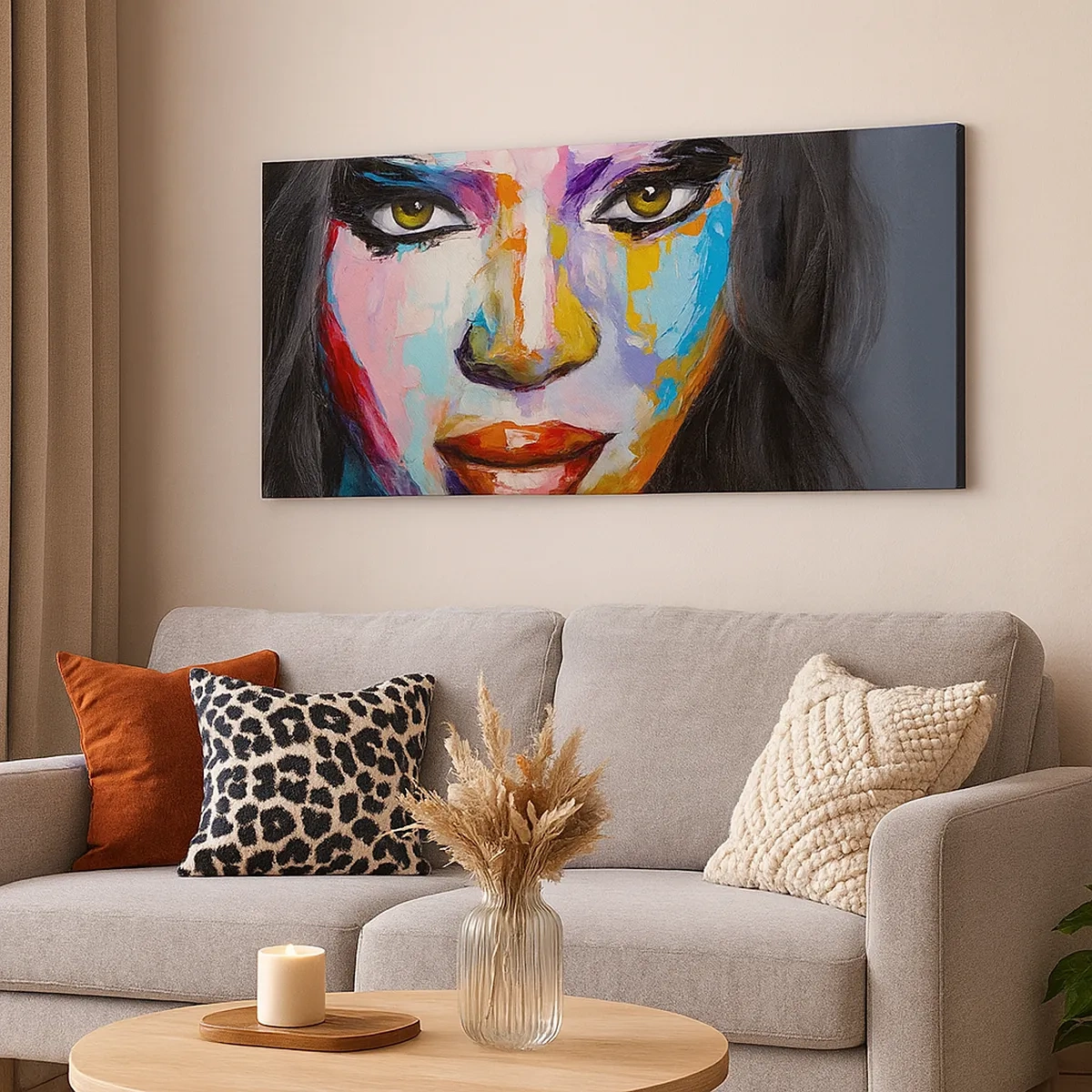 Bild auf Leinwand - Leinwandbild - Es ist unmöglich die Augen abzuwenden - 30x30 cm