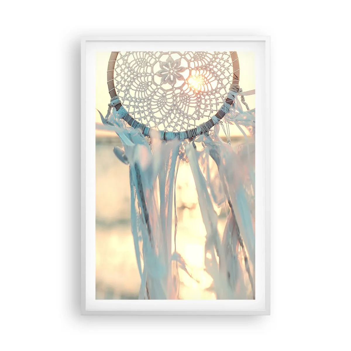 Poster in einem weißen Rahmen - Totem aus Spitze - 61x91 cm
