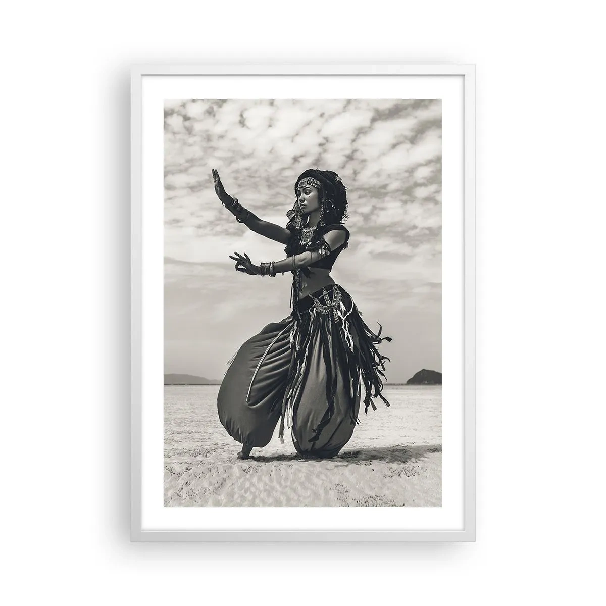 Poster in einem weißen Rahmen - Der Tanz der südlichen Inseln - 50x70 cm
