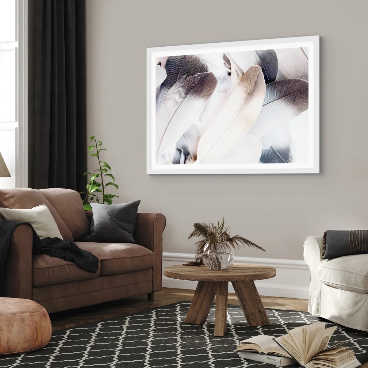 Poster in einem weißen Rahmen - Fast engelhaft - 40x30 cm