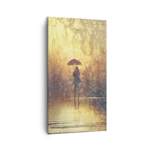 Bild auf Leinwand - Leinwandbild - Ich habe das Gefühl, dass mich jemand ansieht - 45x80 cm