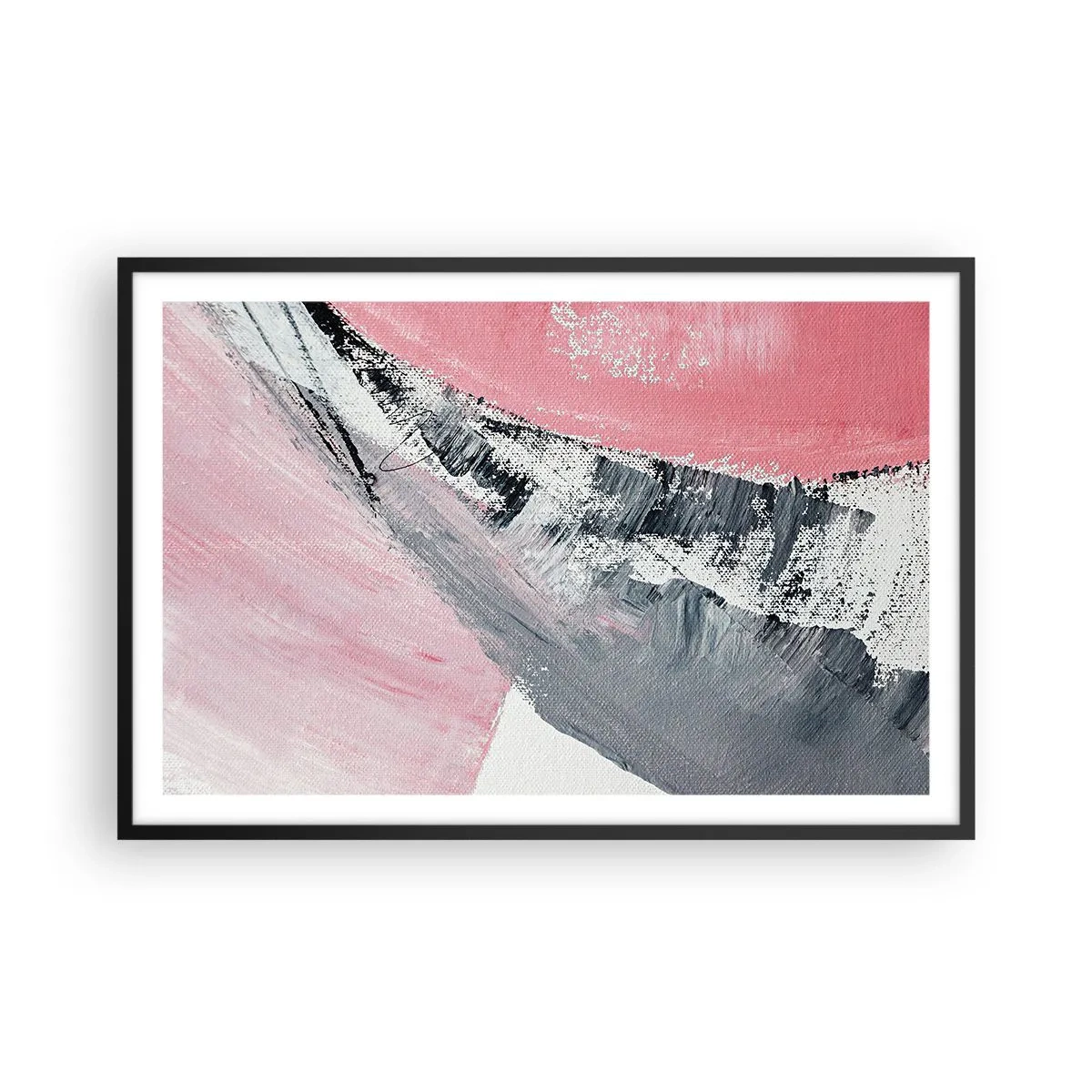 Poster in einem schwarzem Rahmen - Passende Komposition - 91x61 cm