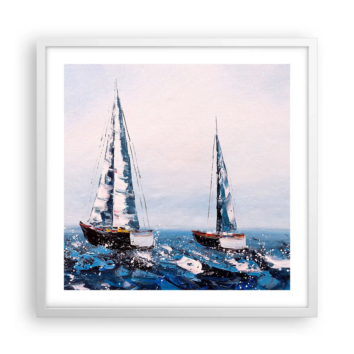 Poster in einem weißen Rahmen - Bruderschaft des Windes - 50x50 cm