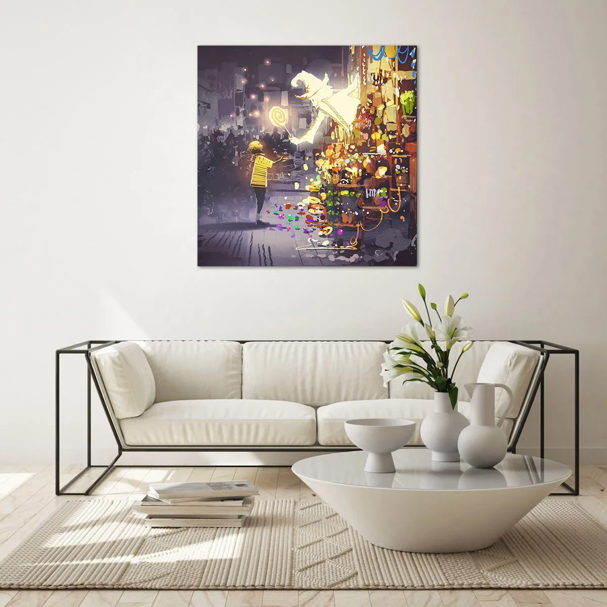 Glasbild - Bild auf glas - Magie ist da - 50x50 cm