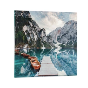 Glasbild - Bild auf glas - Wir zeigen Ihnen Schönheit - 30x30 cm