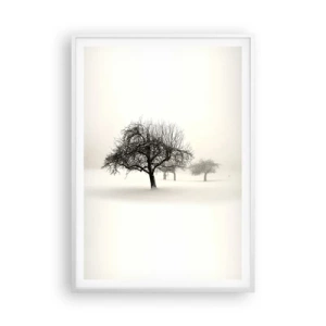 Poster in einem weißen Rahmen - Winterschlaf - 70x100 cm