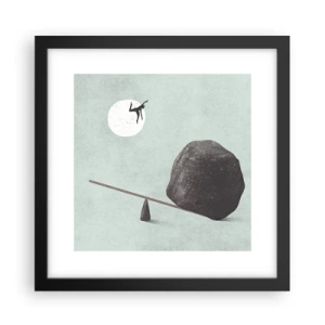 Poster in einem schwarzem Rahmen - Erfüllte Träume - 30x30 cm