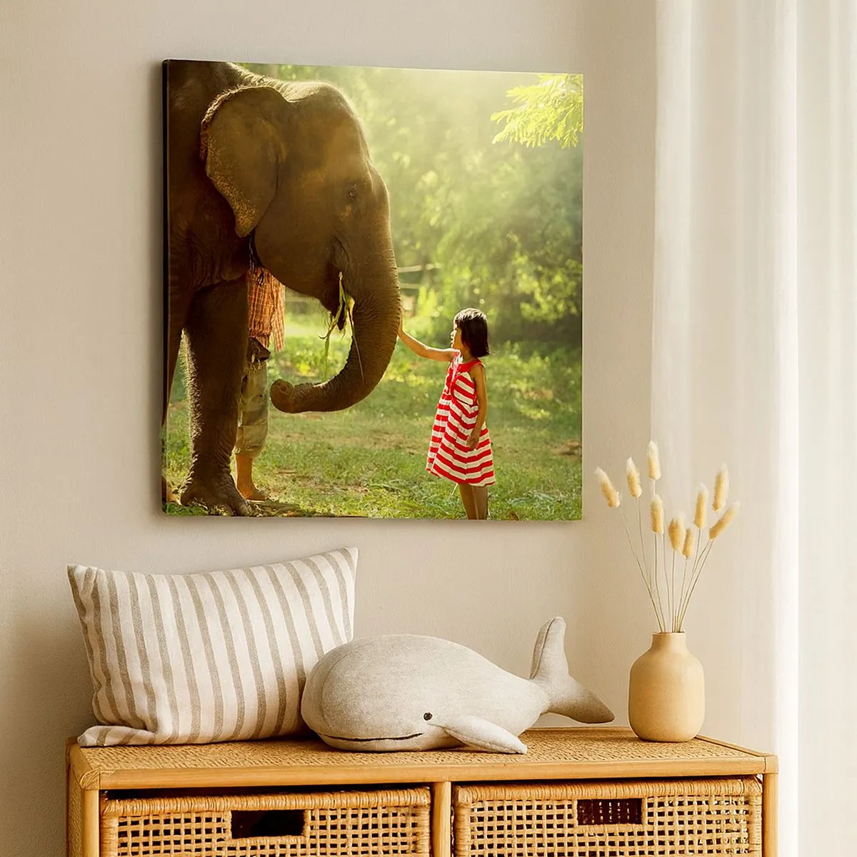 Bild auf Leinwand - Leinwandbild - Die Stärke der Freundschaft - 30x30 cm