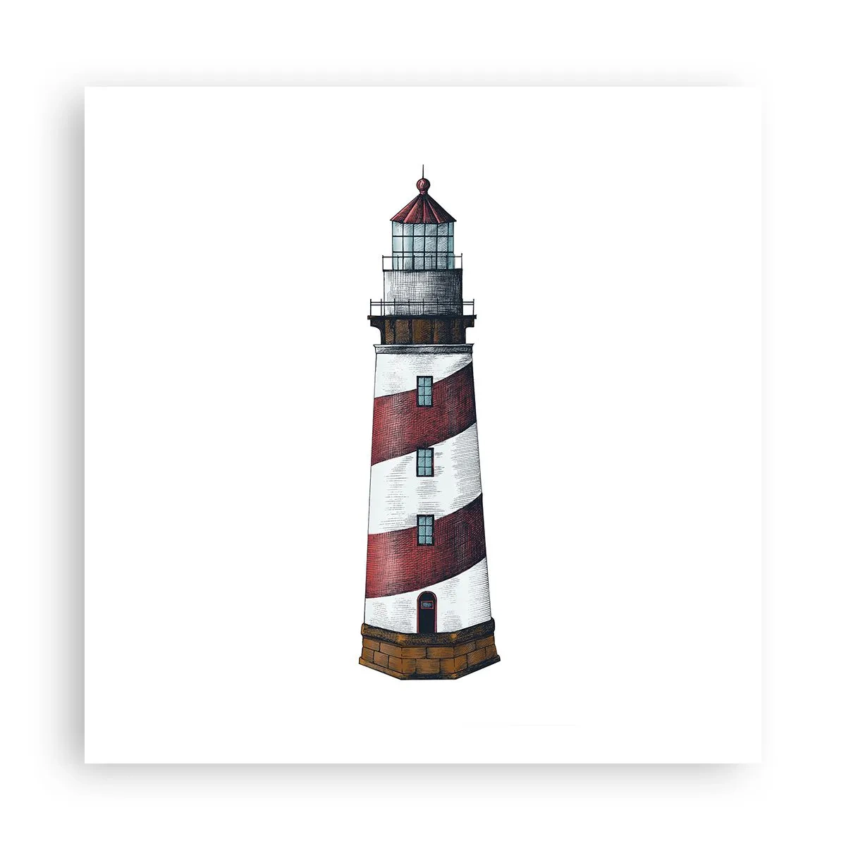 Poster - Immer auf der Hut - 60x60 cm