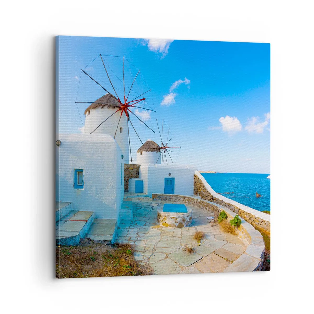 Bild auf Leinwand - Leinwandbild - Der blaue Wind vom Meer - 60x60 cm
