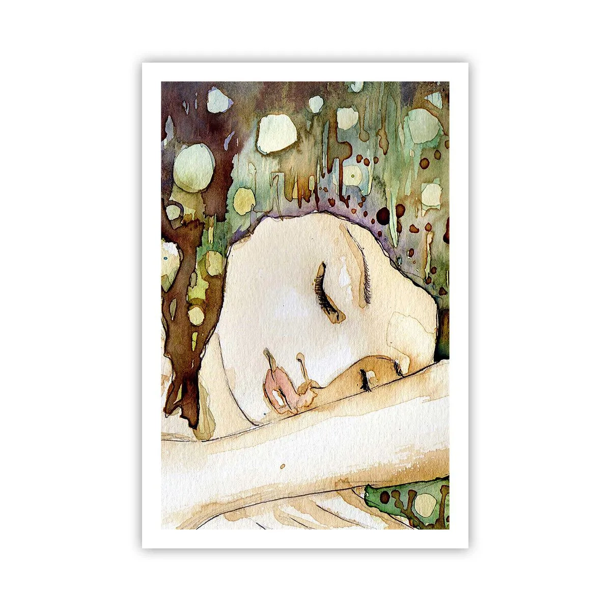 Poster - Ein smaragd-violetter Traum - 61x91 cm
