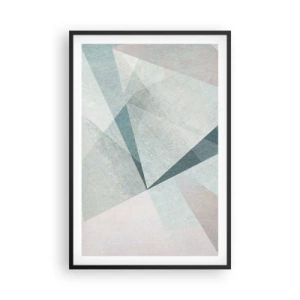 Poster in einem schwarzem Rahmen - Einfach aber dynamisch - 61x91 cm