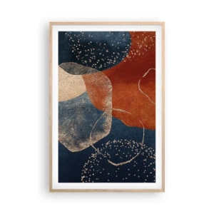 Poster in einem Rahmen aus heller Eiche - Die Leichtigkeit des Seins - 61x91 cm