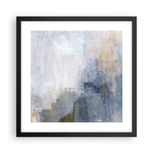 Poster in einem schwarzem Rahmen - Farbtöne und Akkorde - 40x40 cm