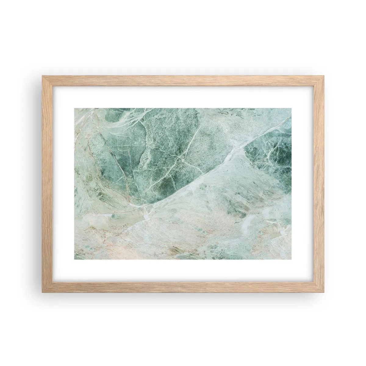 Poster in einem Rahmen aus heller Eiche - Edle Kälte des Steins - 40x30 cm