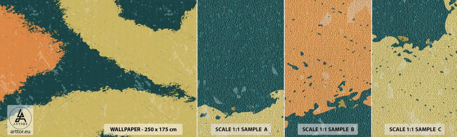 Fototapeten Muster Premium Canvas - Abstraktion – langsame Bewegung - Abstraktion, Stück, Alt - 100x30 cm