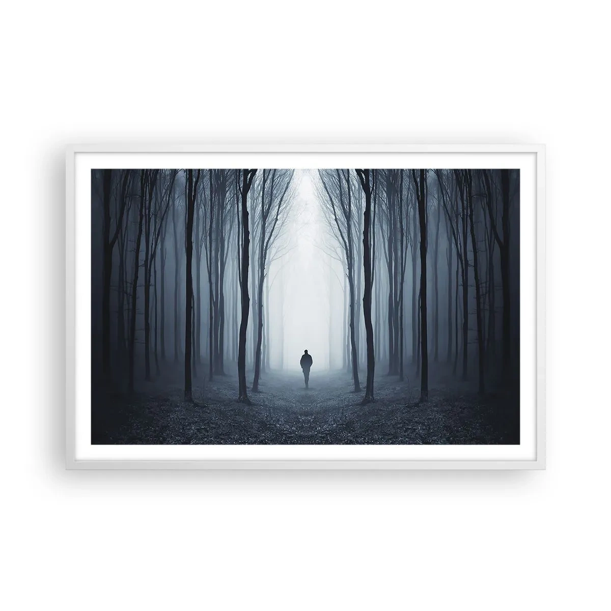 Poster in einem weißen Rahmen - Alles einfach und übersichtlich - 91x61 cm