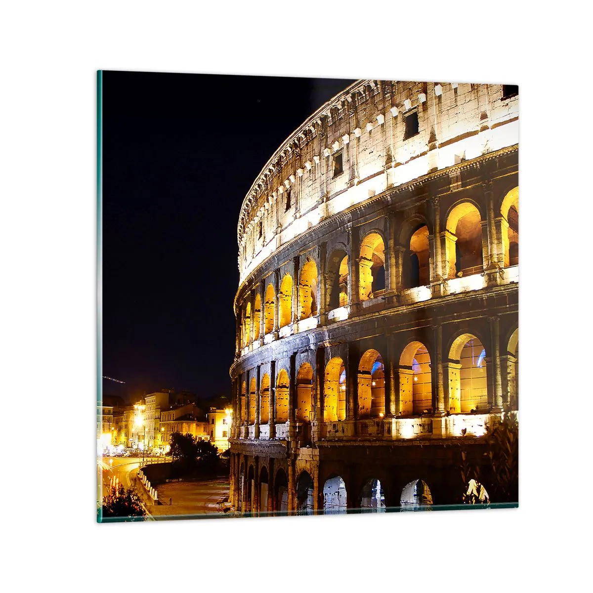 Glasbild - Bild auf glas - Es ist Zeit, die Spiele zu beginnen - 30x30 cm