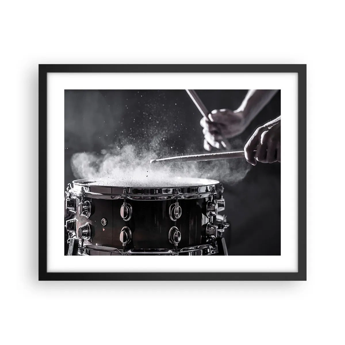 Poster in einem schwarzem Rahmen - Der Puls der Musik - 50x40 cm