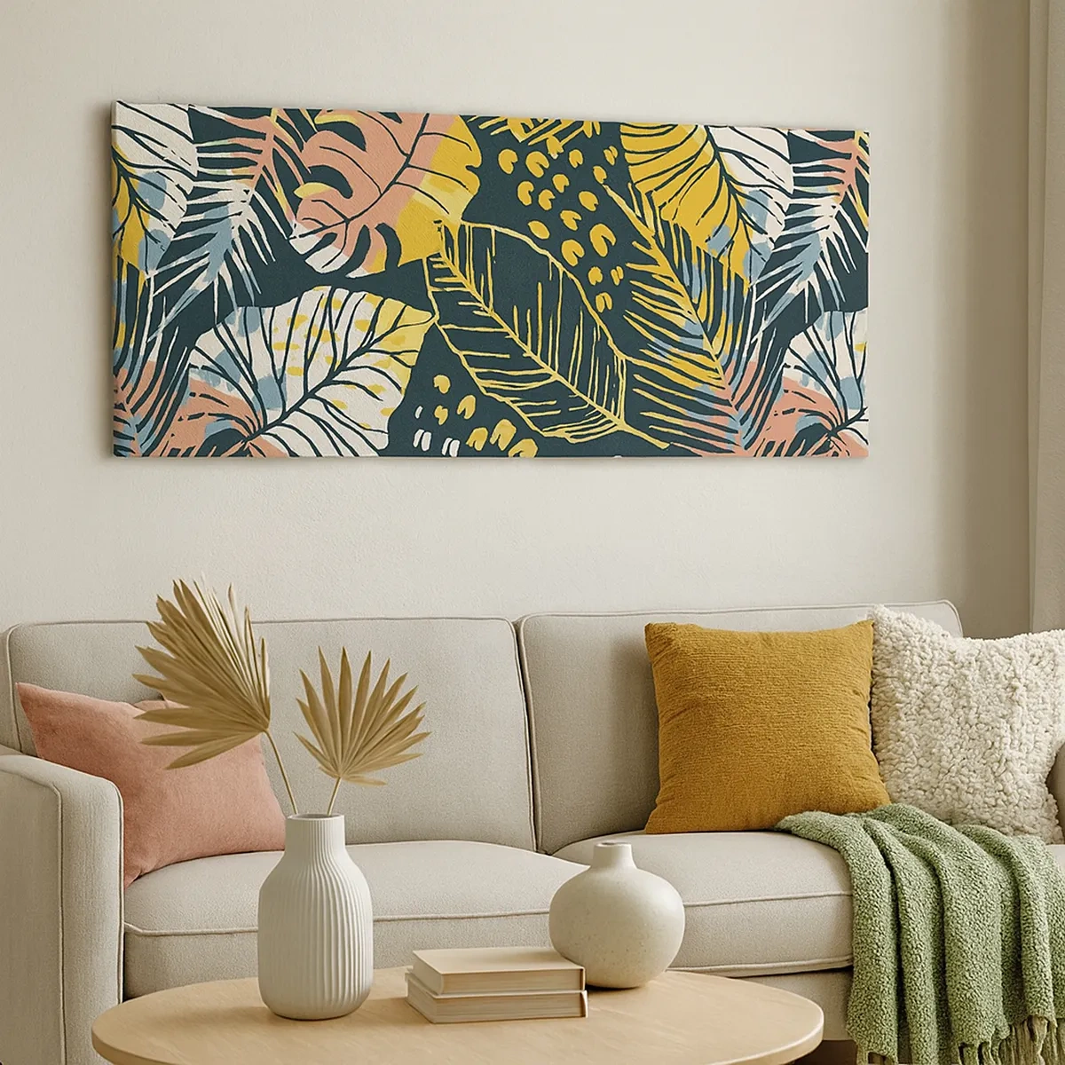 Bild auf Leinwand - Leinwandbild - Grüne Fantasie - 30x30 cm