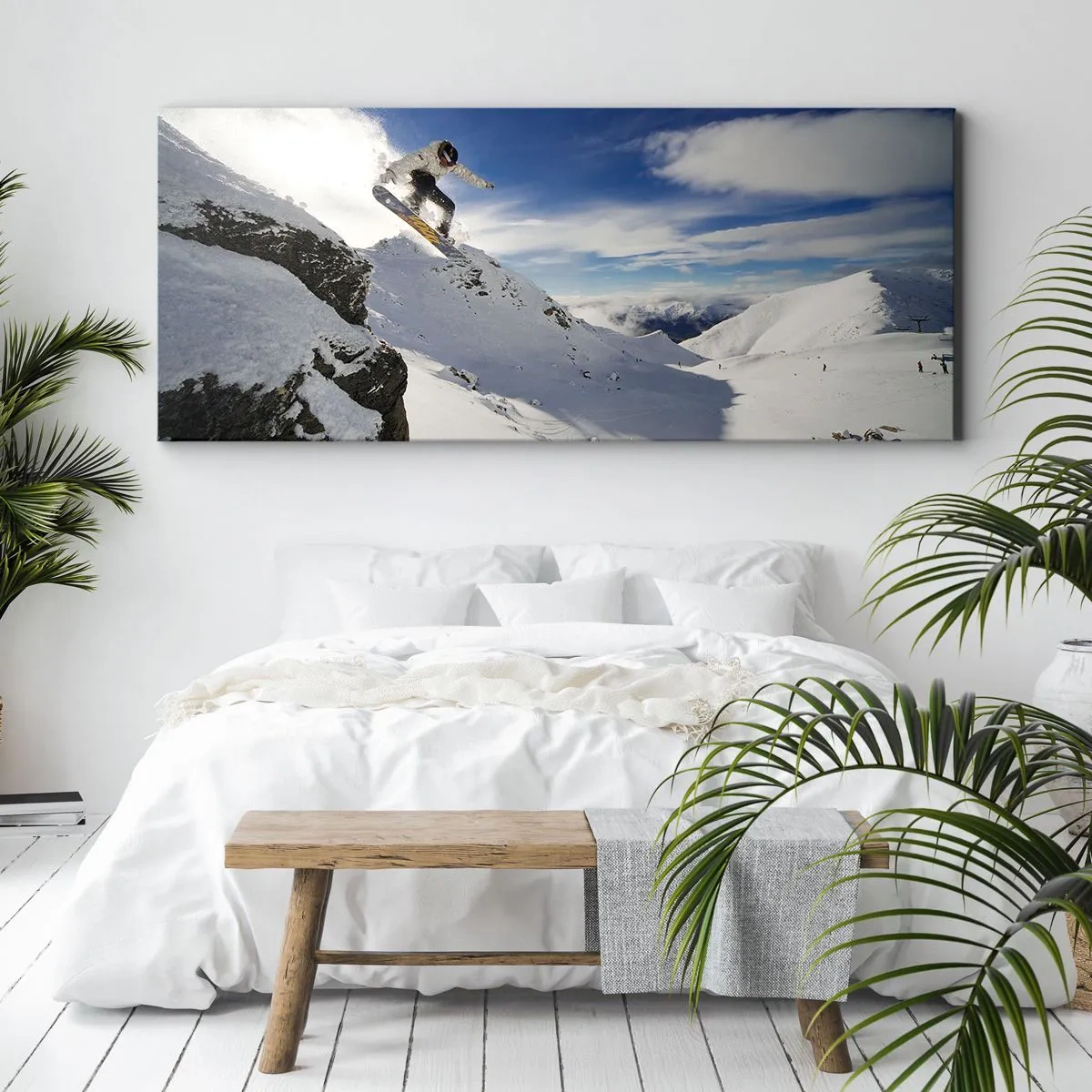 Bild auf Leinwand - Leinwandbild - Freiheit ohne Grenzen - 90x30 cm