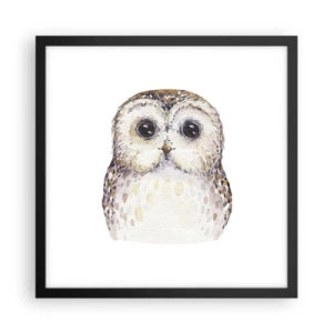 Poster in einem schwarzem Rahmen - Schau mir in die Augen - 40x40 cm