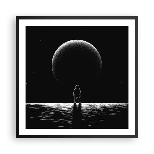 Poster in einem schwarzem Rahmen - Angesicht zu Angesicht - 60x60 cm