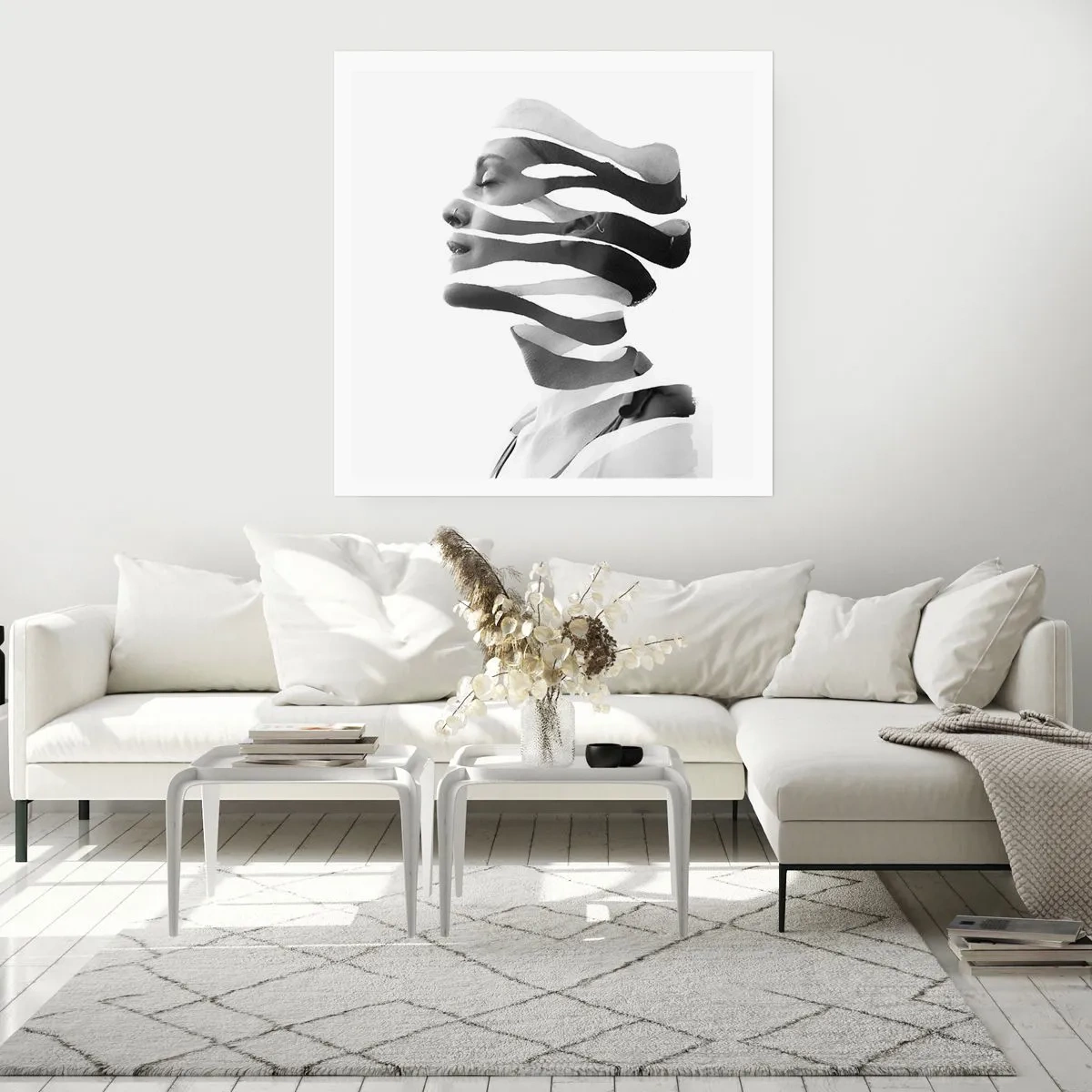 Poster - Surreales Porträt - 30x30 cm