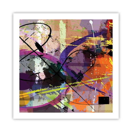 Poster - Du kannst geradeaus oder umhergehen - 60x60 cm