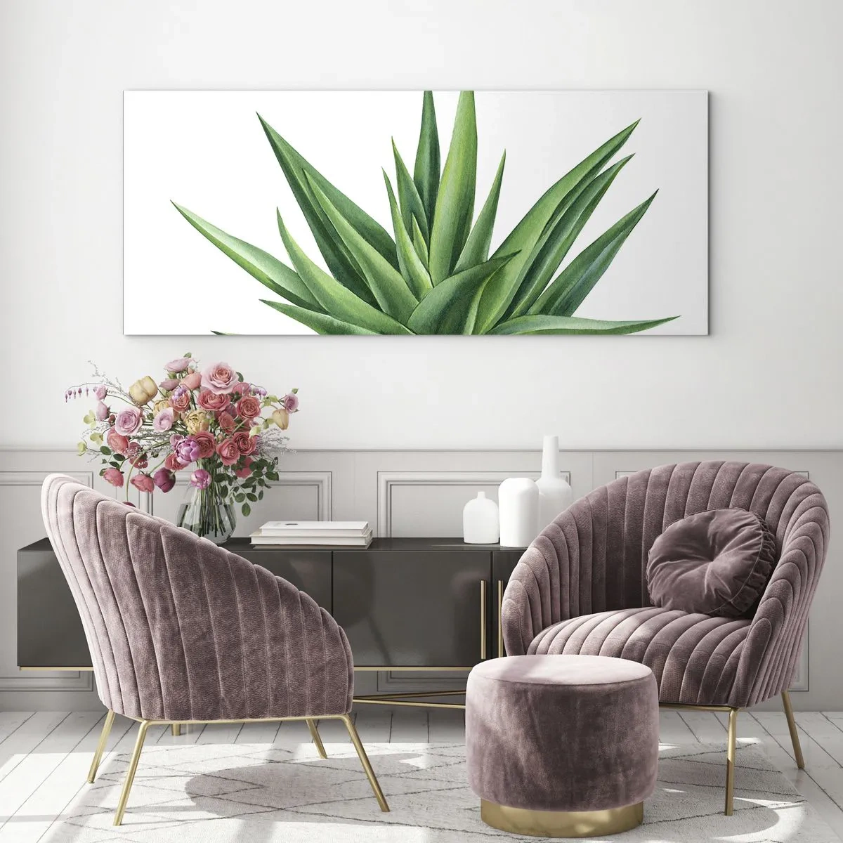Glasbild - Bild auf glas - Grün – Kraft – Leben - 100x40 cm