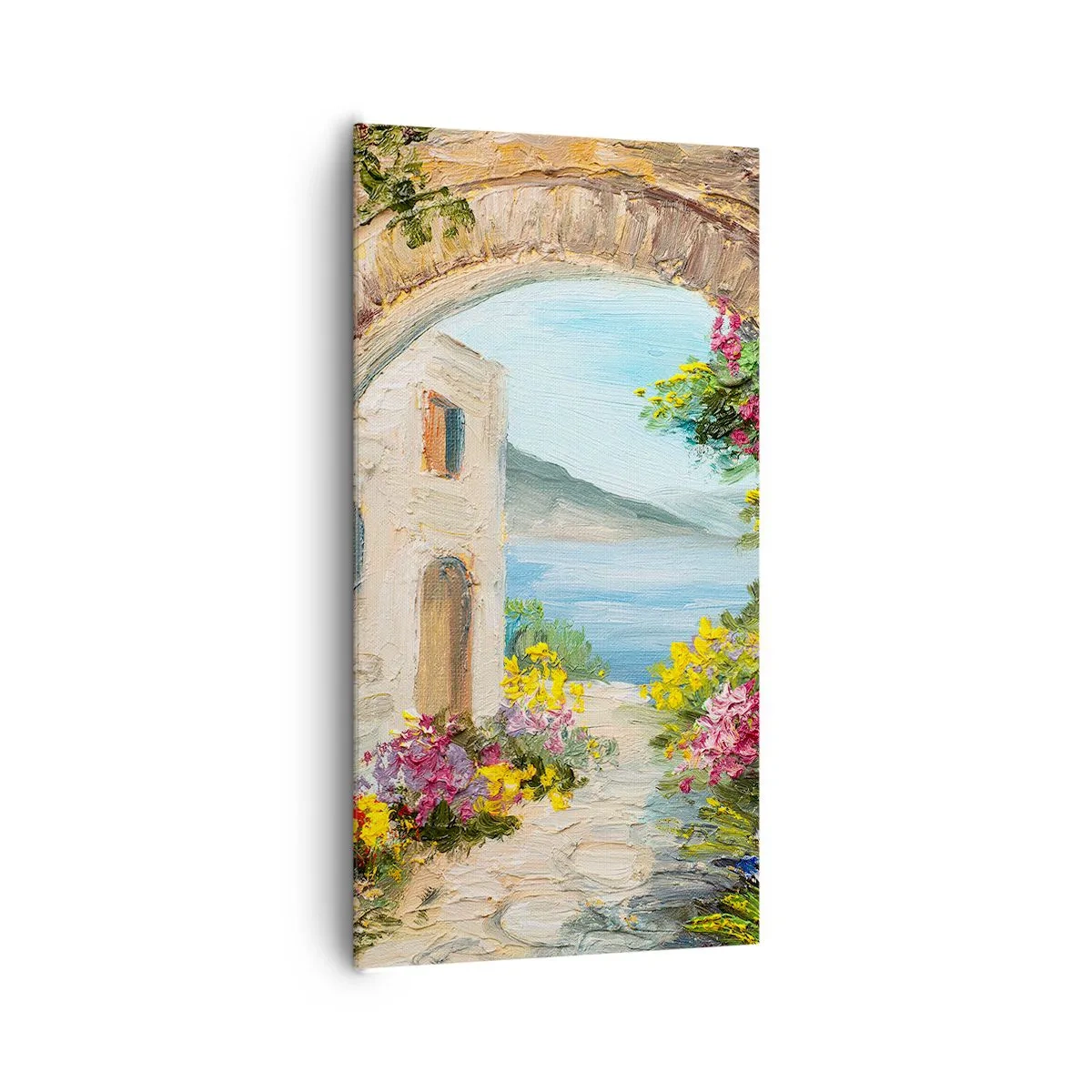 Bild auf Leinwand - Leinwandbild - Charme einer Küstenprovinz - 65x120 cm