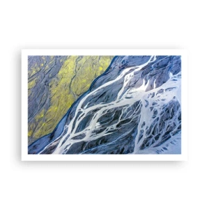 Poster - Felsmalereien der Natur - 91x61 cm