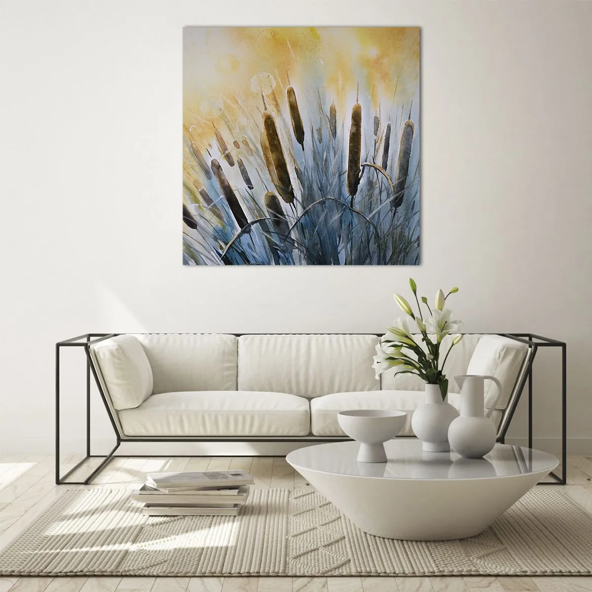 Glasbild - Bild auf glas - Die Kälte des Wassers, die Hitze der Sonne - 50x50 cm