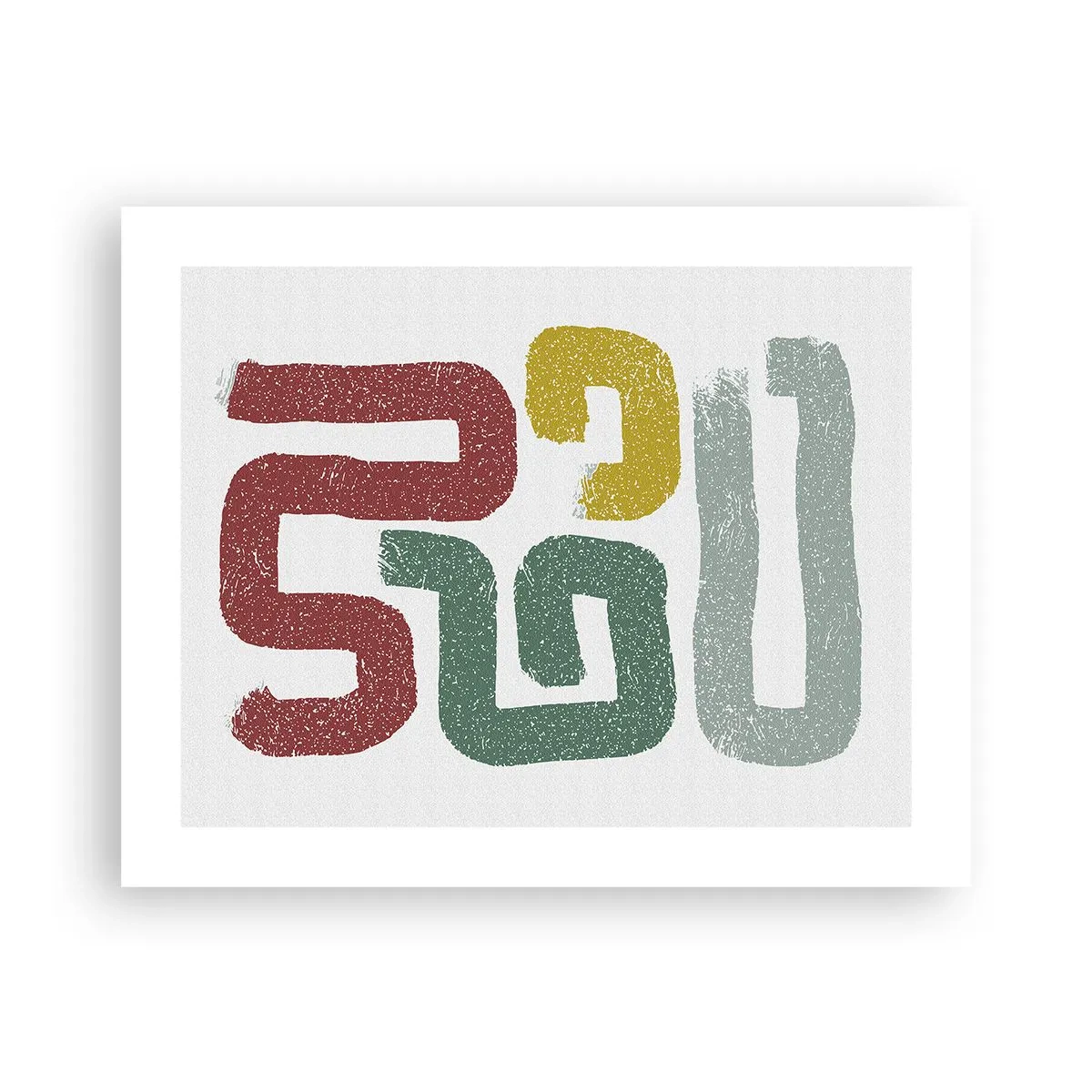 Poster - In einer unbekannten Sprache - 50x40 cm