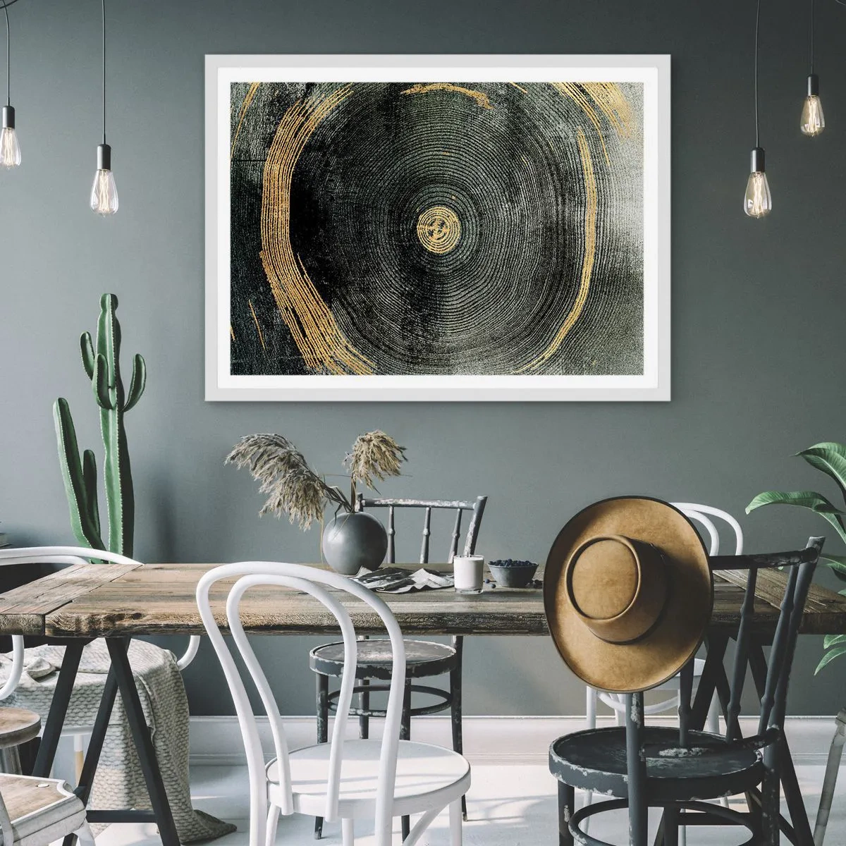 Poster in einem weißen Rahmen - Veränderung und Beständigkeit - 50x40 cm