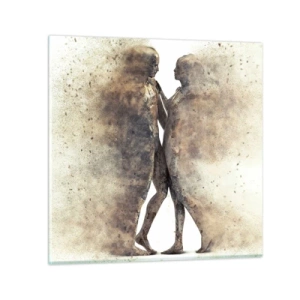 Glasbild - Bild auf glas - Sie erhoben sich aus dem Staub, um zu lieben - 70x70 cm