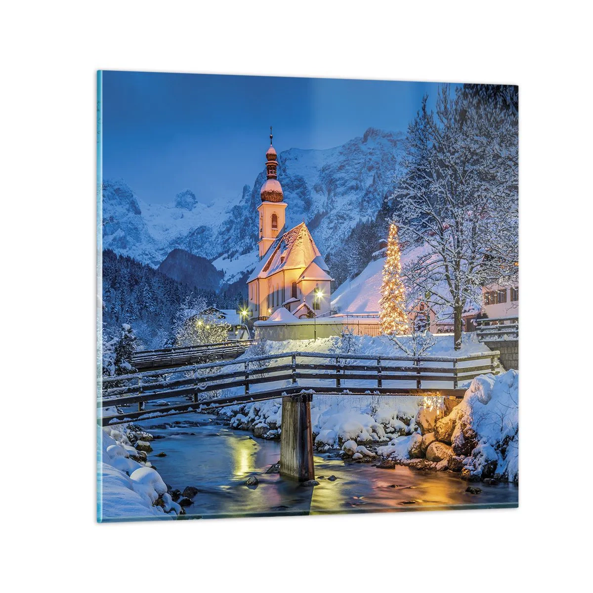 Glasbild - Bild auf glas - Weihnachtsgeist - 40x40 cm