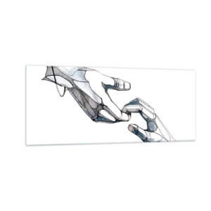 Glasbild - Bild auf glas - Eine gute Geste - 100x40 cm