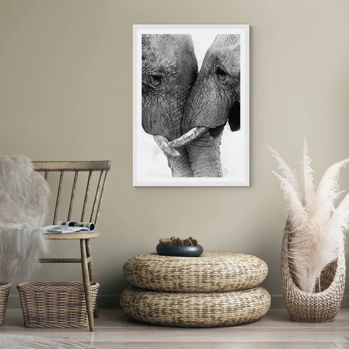 Poster in einem weißen Rahmen - Herzliches Geständnis - 30x40 cm