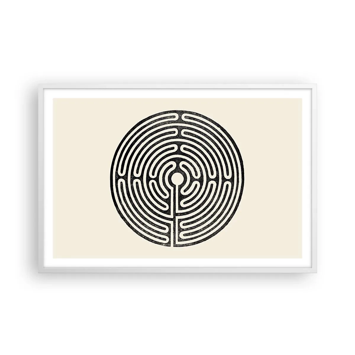 Poster in einem weißen Rahmen - Geheimnisvolle Ordnung - 91x61 cm