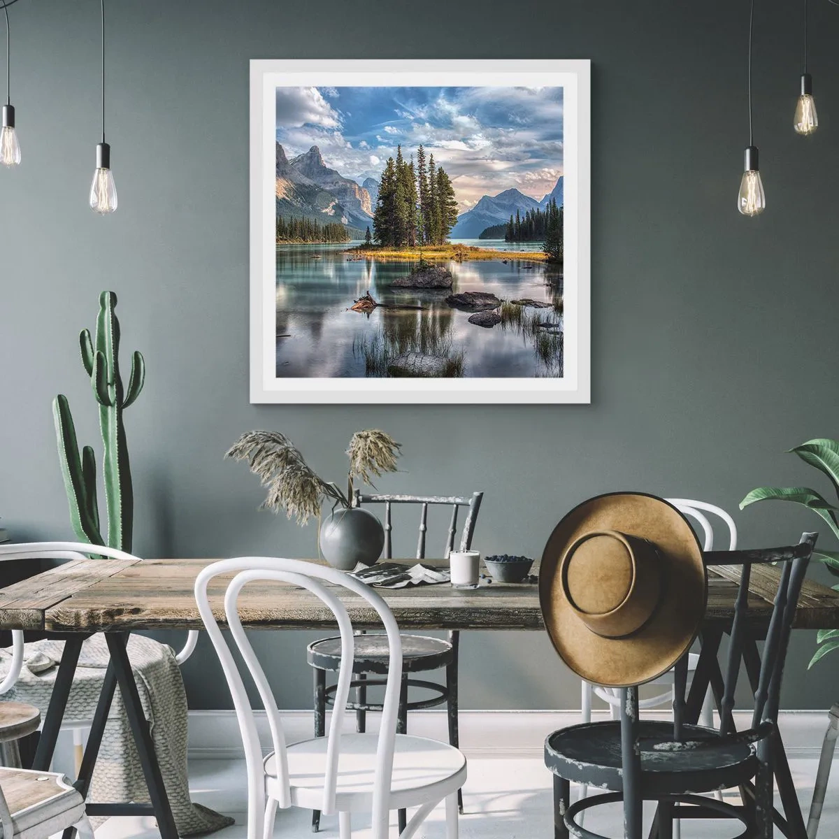 Poster in einem weißen Rahmen - An dem tollen und sauberen Wasser ... - 40x40 cm