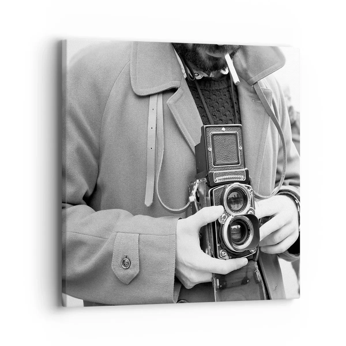 Bild auf Leinwand - Leinwandbild - Retro-Stil - 40x40 cm