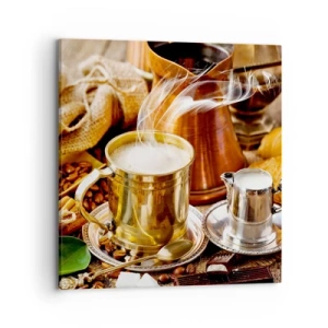 Bild auf Leinwand - Leinwandbild - Schönen Tag noch! - 70x70 cm