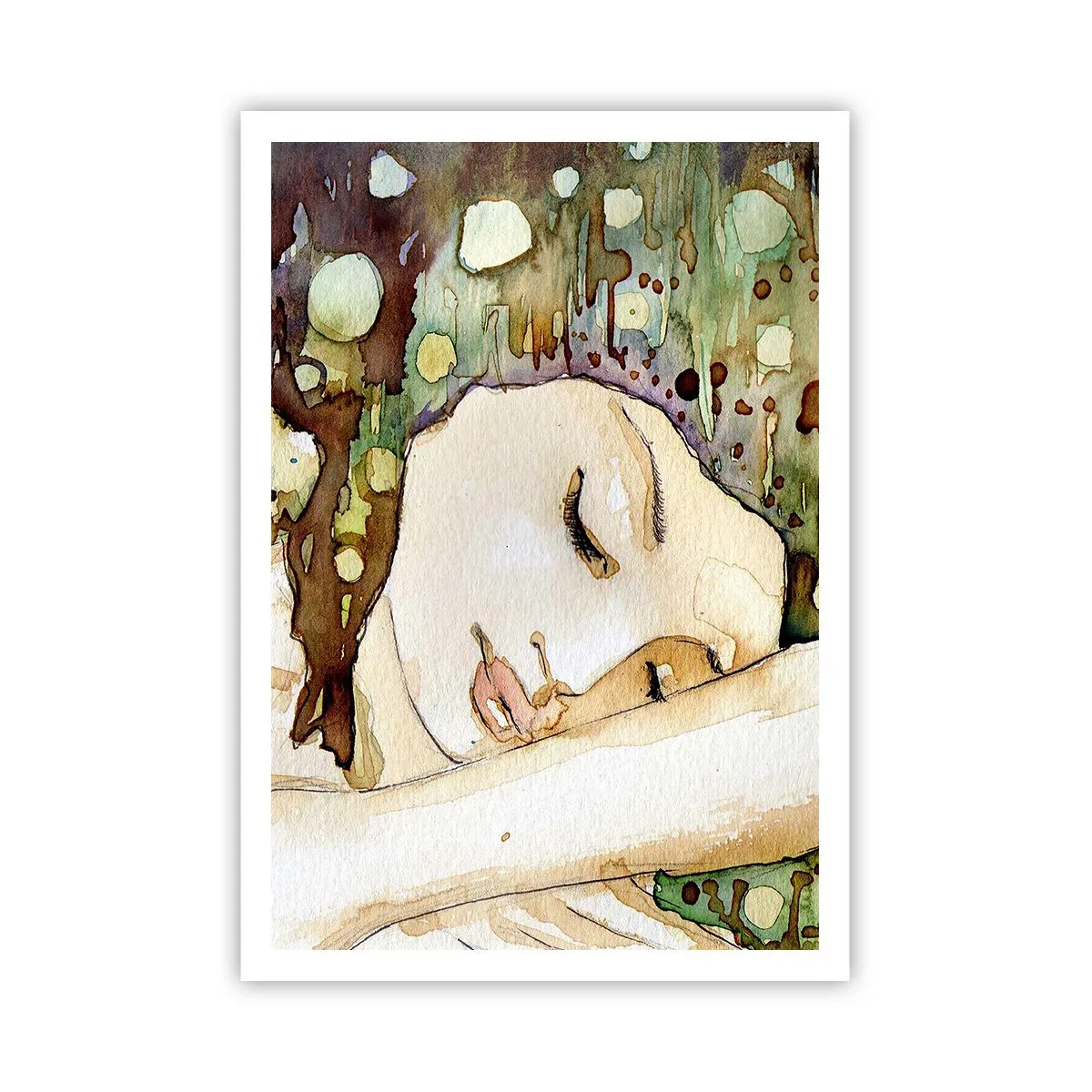 Poster - Ein smaragd-violetter Traum - 70x100 cm