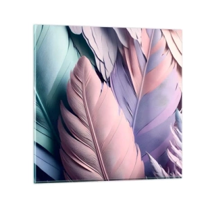 Glasbild - Bild auf glas - Vogel-Chic - 30x30 cm