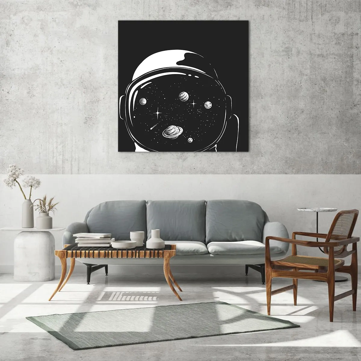 Glasbild - Bild auf glas - Schöne Aussicht - 70x70 cm