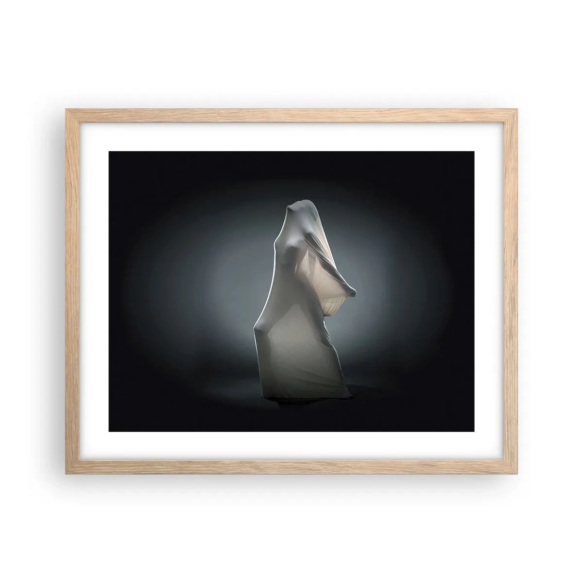 Poster in einem Rahmen aus heller Eiche - Versteckte Wünsche - 50x40 cm